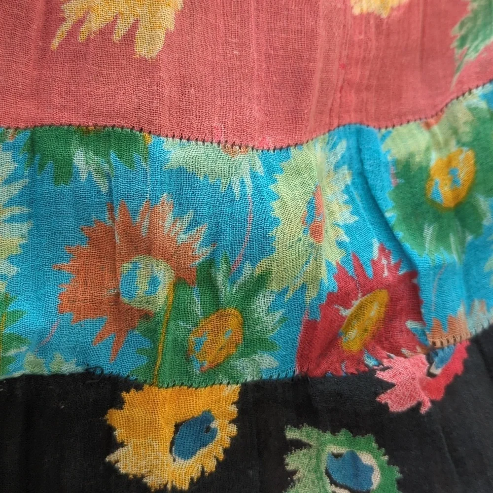 Vintage Tiered Floral Skirt - Picture 10 of 11
